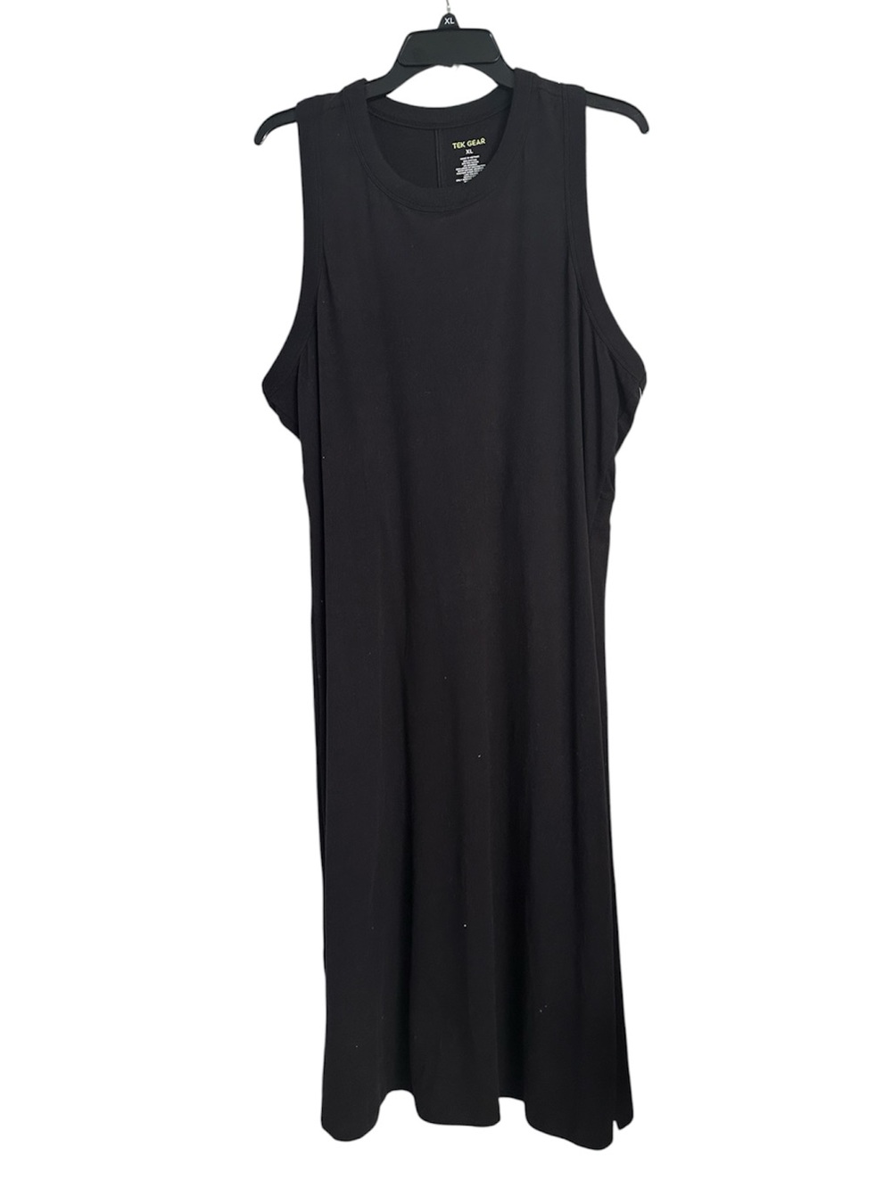 Tek Gear Black Sleeveless Midi Tank Dress Size XL - Picture 2 of 4